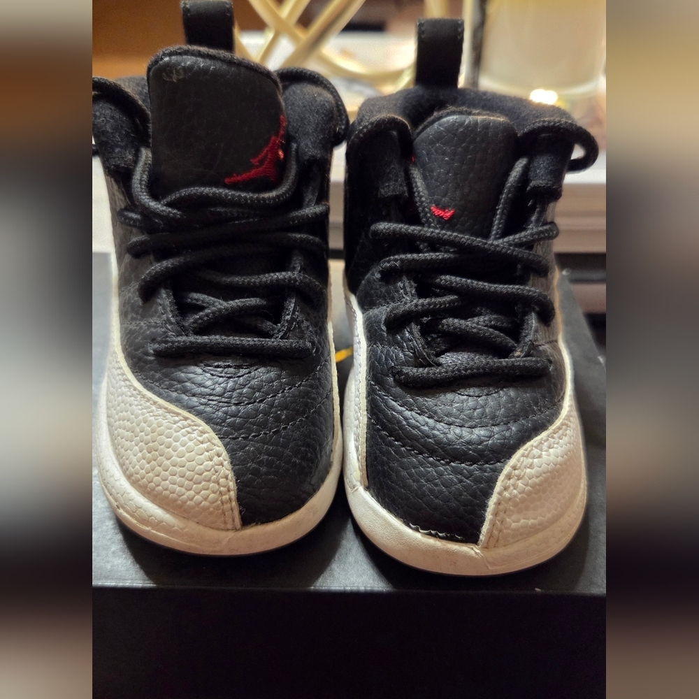 Jordan Kids Retro 12 in Black and White RARE